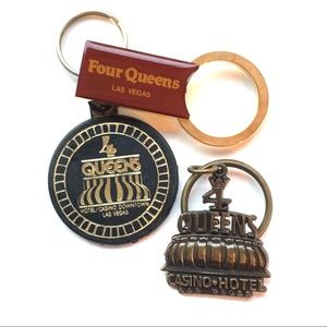 Four Queens Hotel Casino🎄Vintage Keychain ornamen
